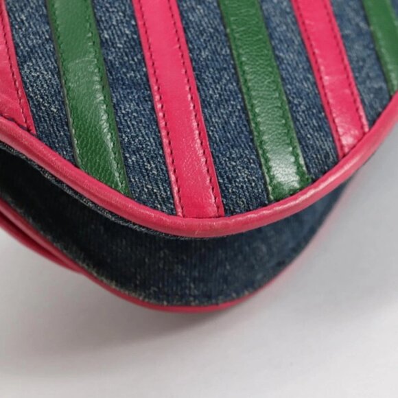 PRADA Shoulder Bag Denim Blue Auth 140894V - Picture 5 of 16